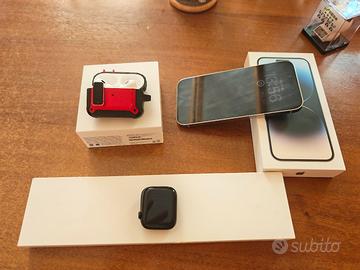 Ecosistema Apple-iPhone 14 PM+Watch 8+AirPods Pro2