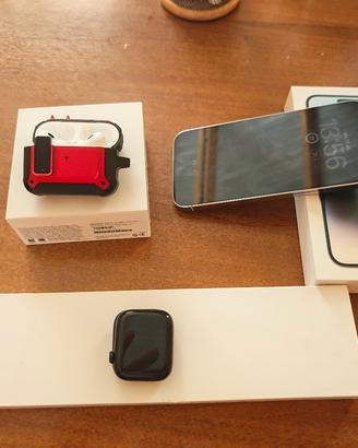 Ecosistema Apple-iPhone 14 PM+Watch 8+AirPods Pro2