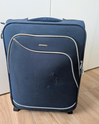 Trolley Carpisa Blu-valigia Morbida 2 Ruote (Usata