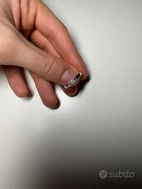 Anello oro 18k diamante 0.20c