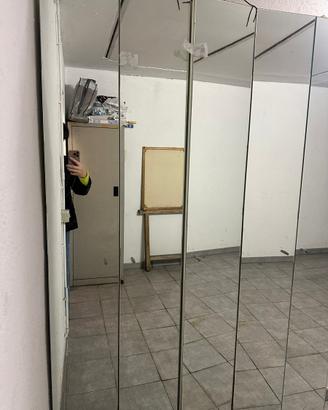 Armadietti slim con ante a specchio