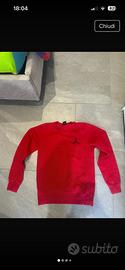 felpa jordan rossa taglia S nuova