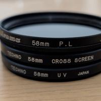 Filtri per obiettivi 58mm