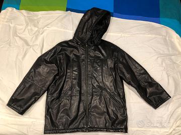 Giacca nera vera pelle Conbipel unisex