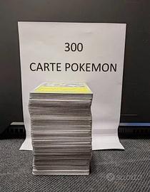 Lotto 300 carte Pokémon originali tutte diverse