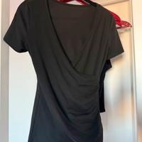 Maglia nera incrocio taglia S