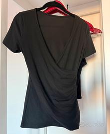 Maglia nera incrocio taglia S