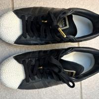 Superstar platform pelle nera