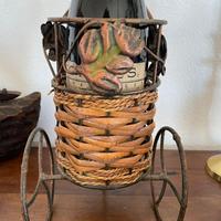 Porta bottiglie in ferro battuto