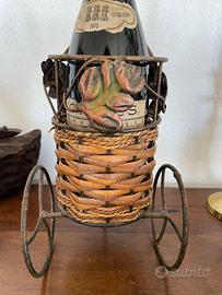 Porta bottiglie in ferro battuto