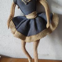 Pupazzo bambola antica pannolenci marinaio