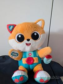 Foxy la Volpe peluche bilingue
