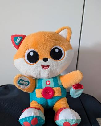 Foxy la Volpe peluche bilingue