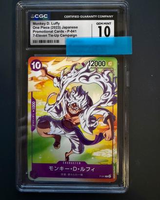 One Piece Monkey D. Luffy P-041 promo JP CGC 10