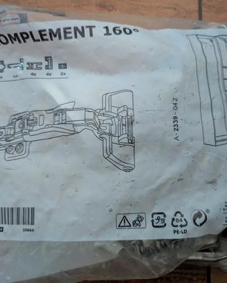 Cerniere armadio IKEA Komplement 160° x mob. ang.