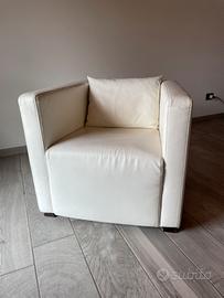 Poltrona in pelle bianca poltronesofà