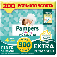 Pampers Baby Dry Maxi, Taglia 4 (7-18 kg), Formato