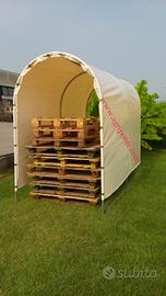 Legnaia con struttura zincata