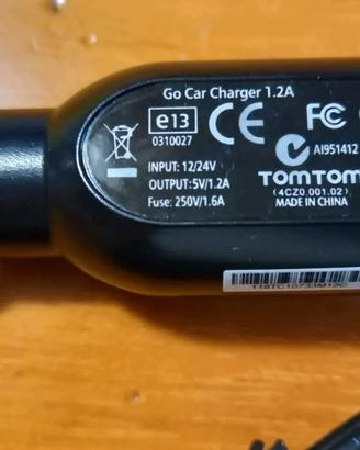 TOMTOM Go Car Charger 1.2A NUOVO caricatore auto