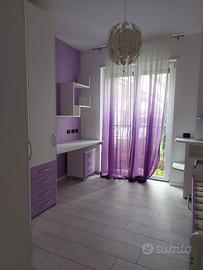 Cameretta Singola colore bianco - viola