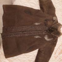 giaccone/cappotto in pelle 