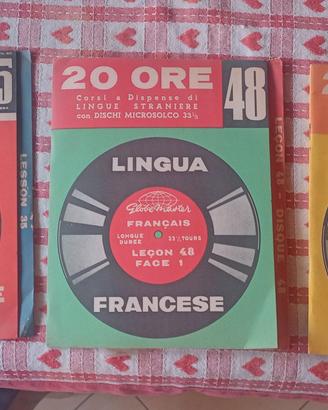 corsi in lingua con dischi vinile 33 giri