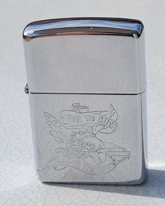 ZIPPO ORIGINALE HARLEY DAVIDSON LIVE TO RIDE 1992