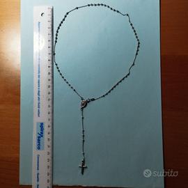 Bracciale rosario completo a 5 decine in Argento