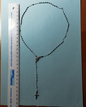 Bracciale rosario completo a 5 decine in Argento