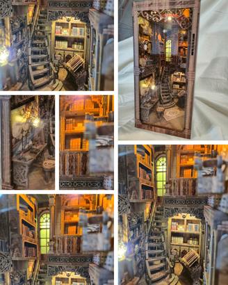 Booknook artigianali – già montati, con luci LED