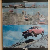POSTER FIAT 127 AUTOMOBILE DELL'ANNO 1972  RARO