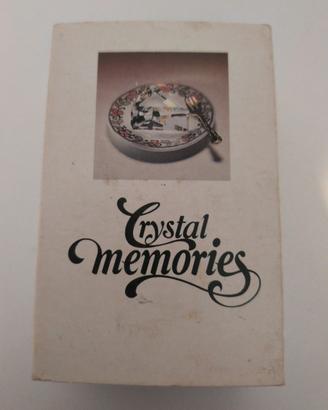 Fetta di torta con piatto e forchetta Swarovski