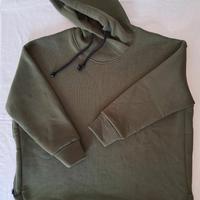 Felpa con cappuccio donna tg. XL verde militare