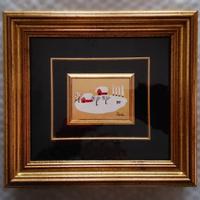 Quadro - Dipinto Tempera acrilica su foglia ORO.