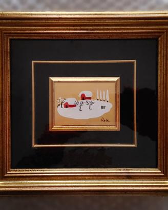 Quadro - Dipinto Tempera acrilica su foglia ORO.
