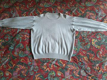 Maglione girocollo con misto lana merino