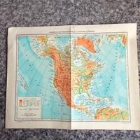 Cartina America Settentrionale e Centrale politica