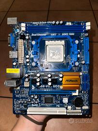 Scheda madre ASRock N68-VS3 UCC + CPU Sempron