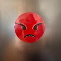 CALAMITA EMOJI IN GESSO CERAMICO DIPINTO A MANO