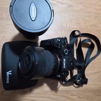 sony alpha 7 II con 2 obiettivi accessori 