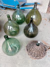 Damigiane per uso decorativo