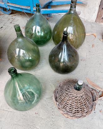Damigiane per uso decorativo