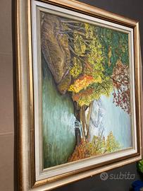 QUADRO PAESAGGIO MONTANO 