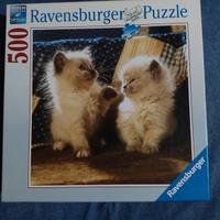 Puzzle 500 pezzi Gattini siamesi Ravensburger 