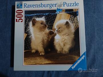 Puzzle 500 pezzi Gattini siamesi Ravensburger 
