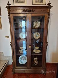 VETRINA FINE '800  STILE UMBERTINO/LIBERTY