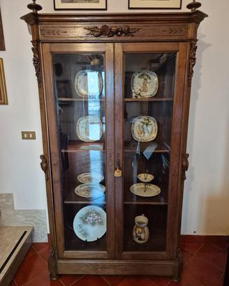 VETRINA FINE '800  STILE UMBERTINO/LIBERTY