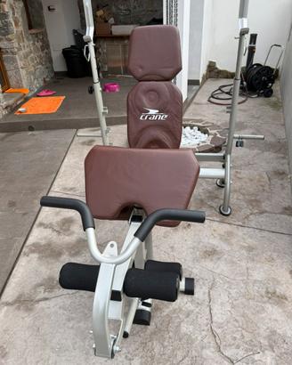 Panca Multifunzione Crane con supporto bilancere