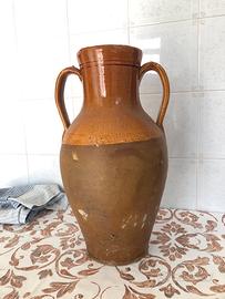 Giare piccole in terracotta smaltata antiche