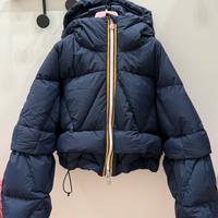 Piumino  donna k way R&D cropey 2.1 blu